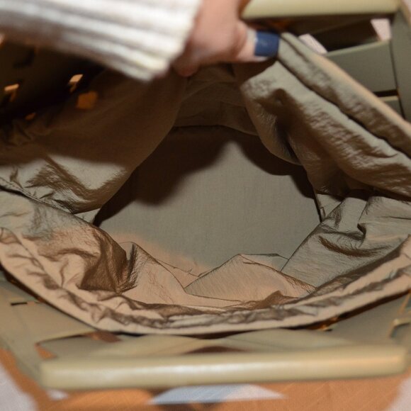 $3700 Bottega Veneta Basil 'Point' Leather Woven Basket Tote Handbag - Picture 7 of 14